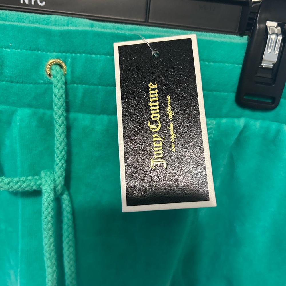 NEW - Juicy Couture - Green - Ombre Velour Shorts - Size: XL - Picture 5 of 9